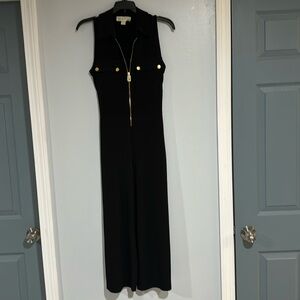 EUC Michael Kors Jumpsuits Capris Style MK Zipper Logo and buttons. Size S.